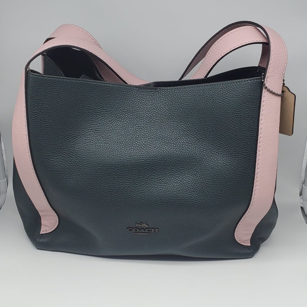 Coach Hadley Hobo in Colorblock 76088 Pine Green Aurora Multi